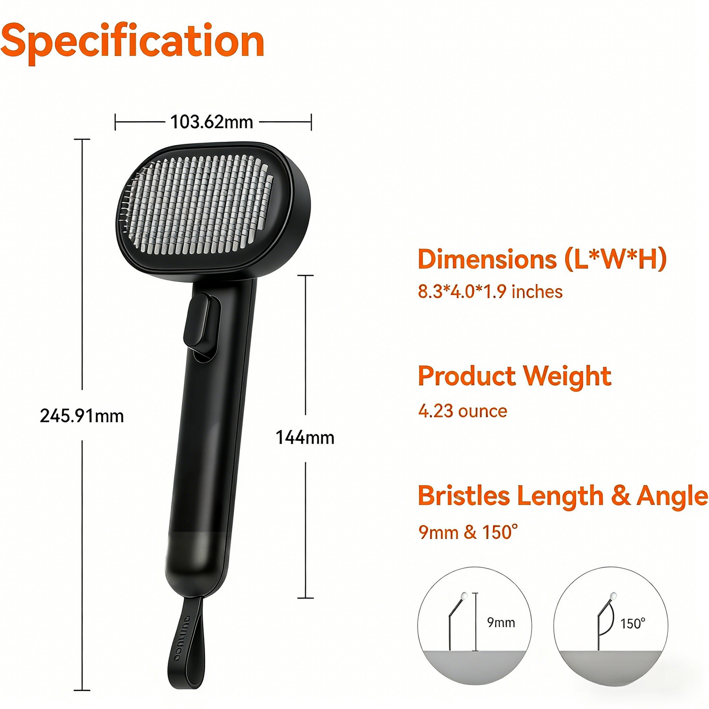 Self-Cleaning Slicker Brush for Cats