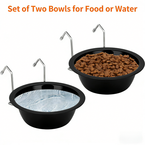 Hanging Pet Bowls (Set of 2)