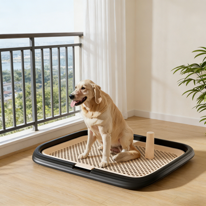 Multi-Size Dog Potty Tray with Grid Design
