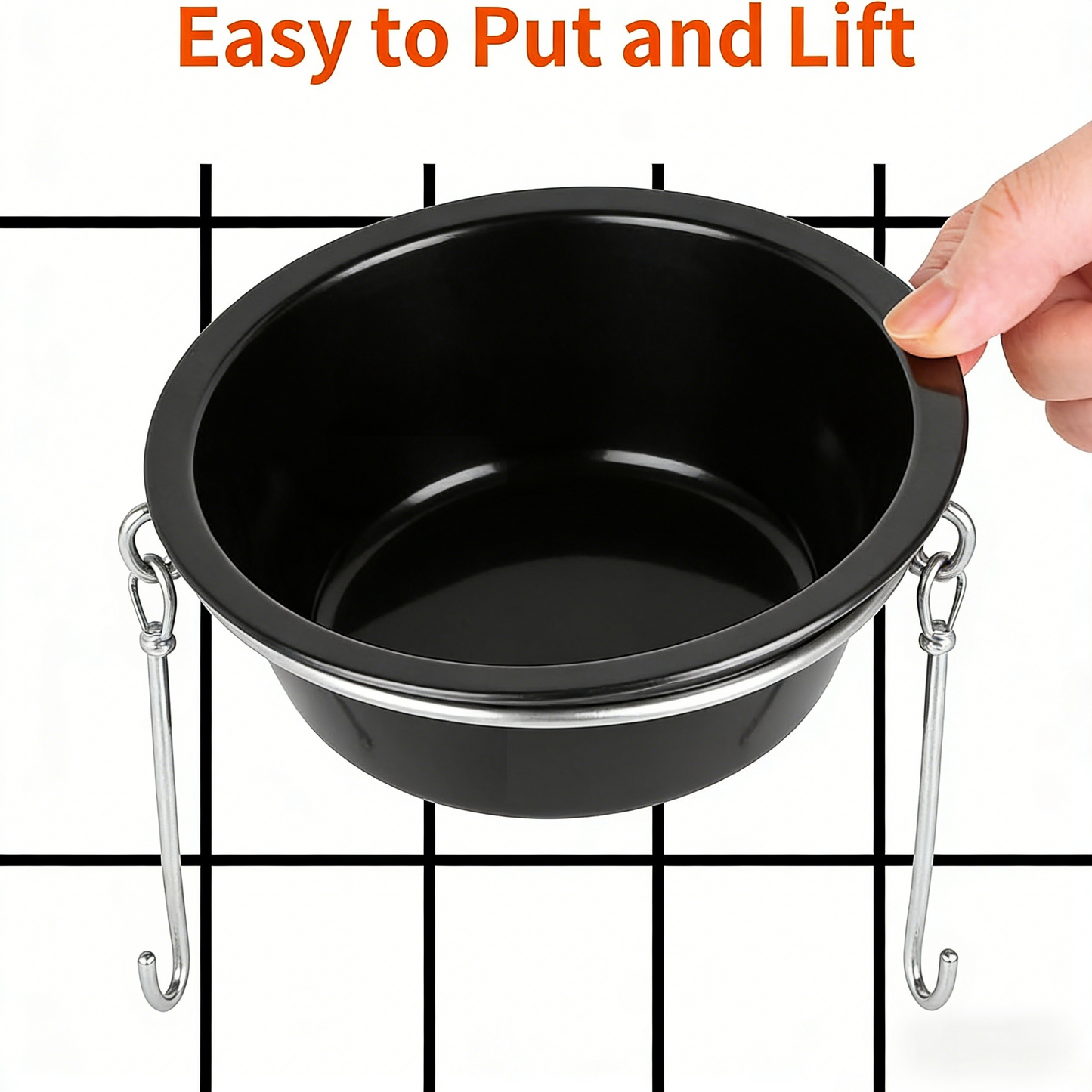 Hanging Pet Bowls (Set of 2)