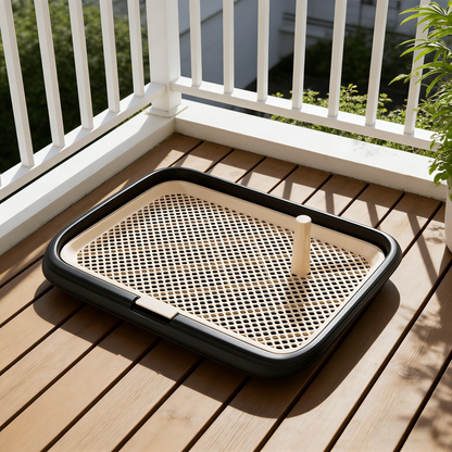 Multi-Size Dog Potty Tray with Grid Design