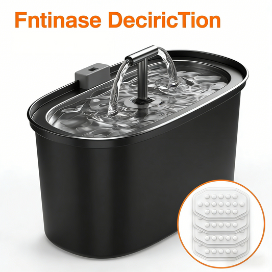 Pet Water Fountain with Dual Flow Design