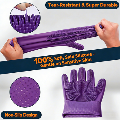 Multi-Functional Pet Grooming & Bath Glove Set